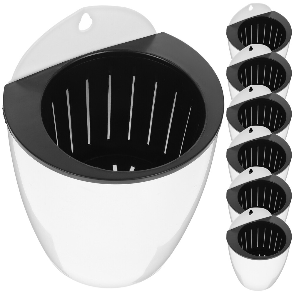 7 Pcs Hydroponic Pots Wall Hanging Flower Plant Breathing Tropical Foliage