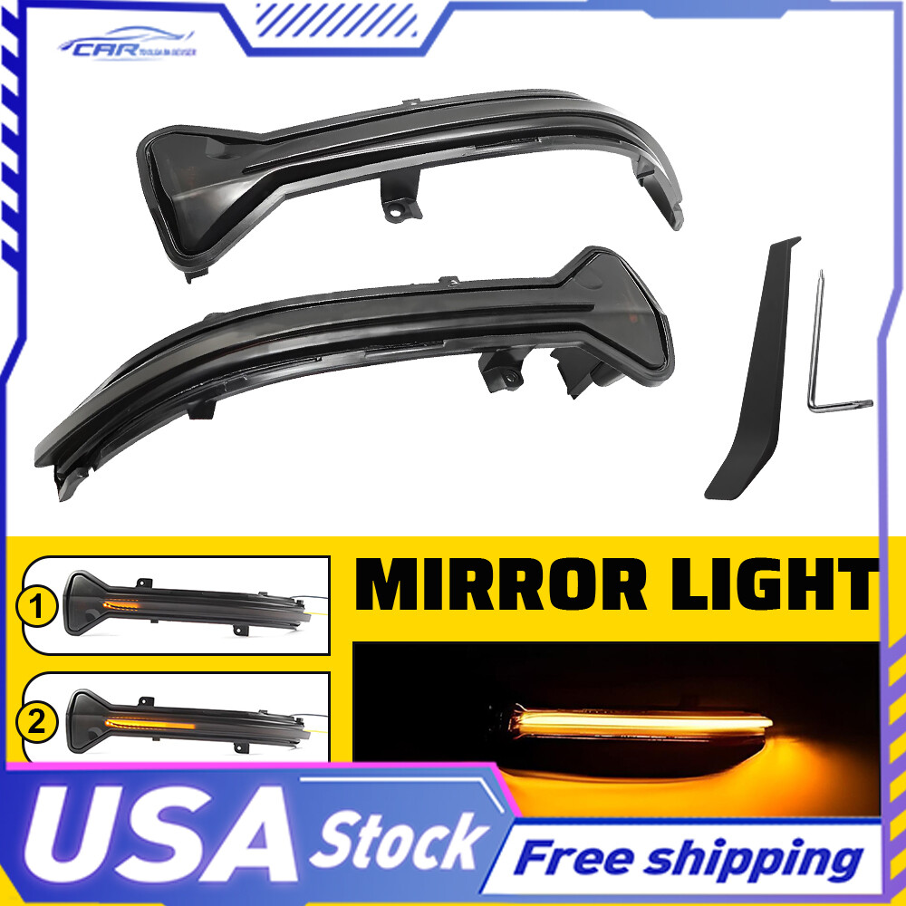 Dynamic Amber Mirror LED Turn Signal Lights For BMW 3 4 5 6 7 Series G20 G30 G11