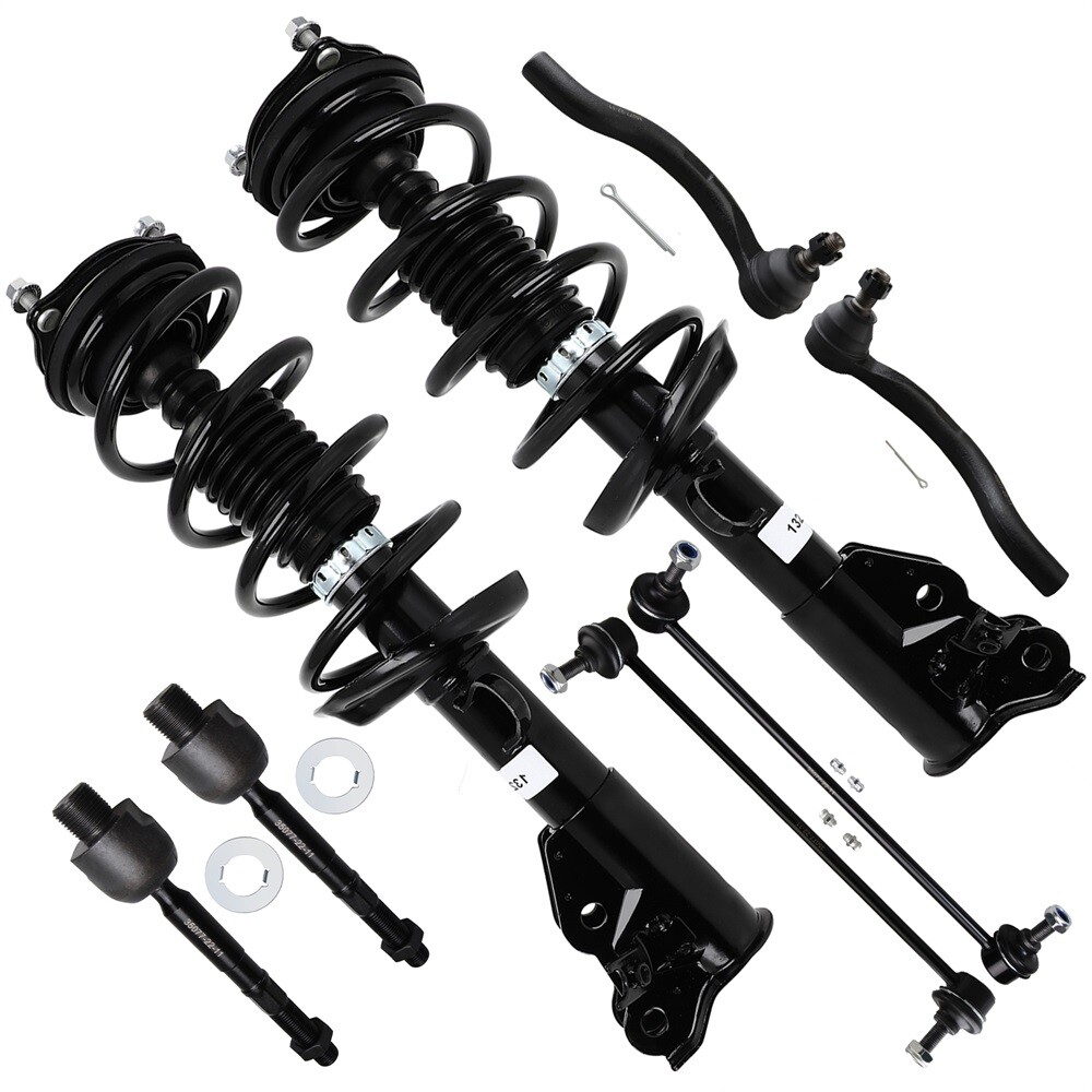 2013-2015 Honda Civic Non-Si Front Suspension Kit with Struts Springs Sway Links Tie Rods