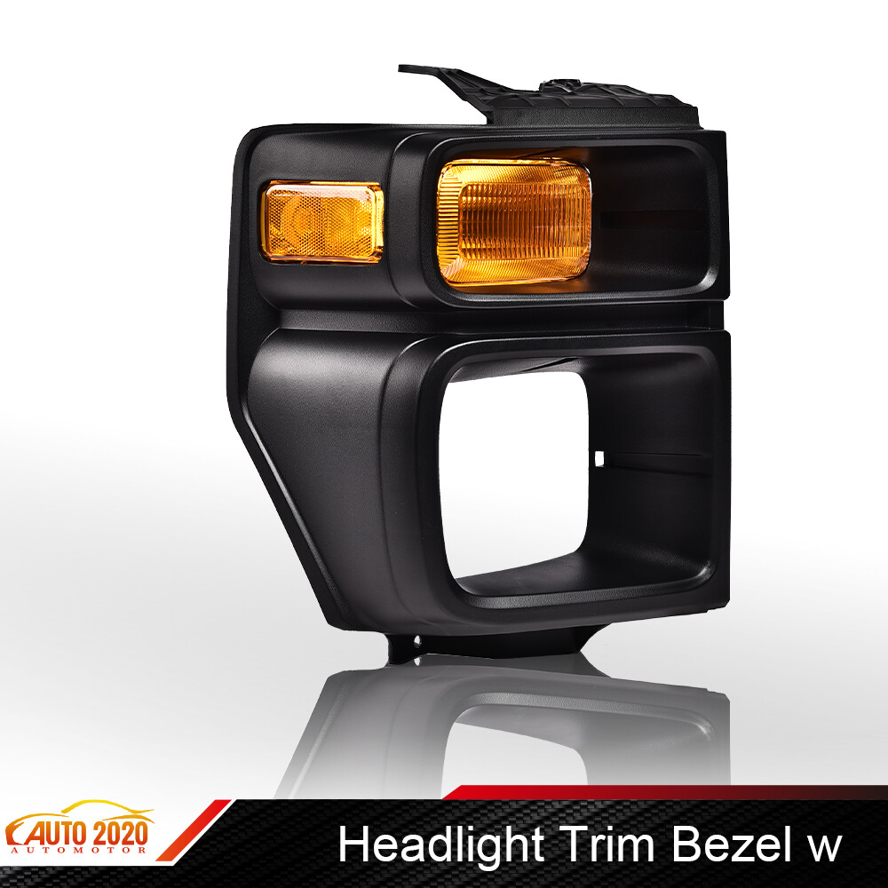 Headlight Trim Bezel with Parking Turn Signal Light for E150 Passenger Right Side