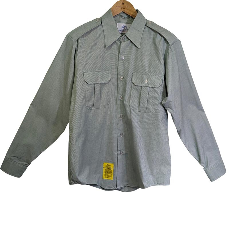 DSCP Garrison Collection Army Military Shirt Long Sleeve Green 16 1/2 x 36/37