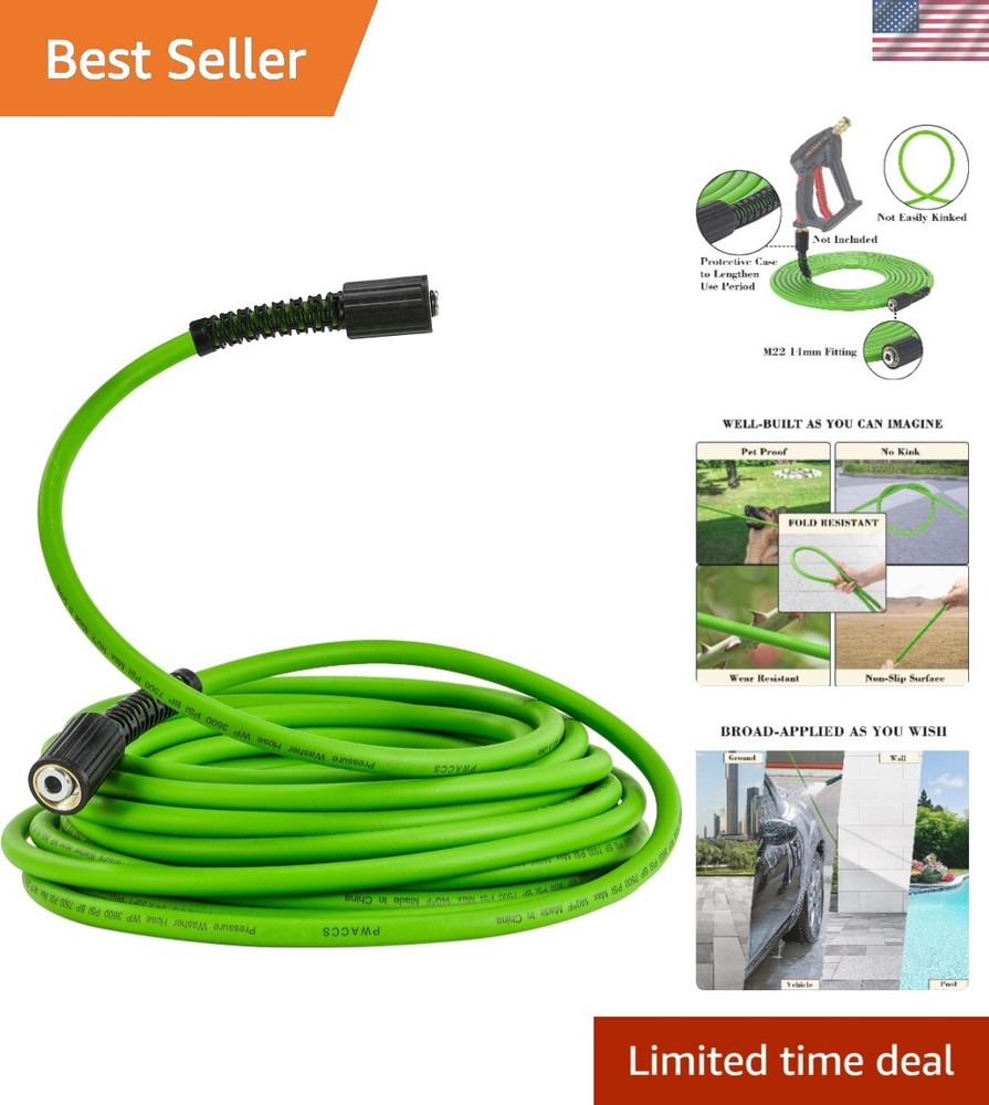 High-Pressure 3600 PSI Washer Hose Replacement for Power Cleaners