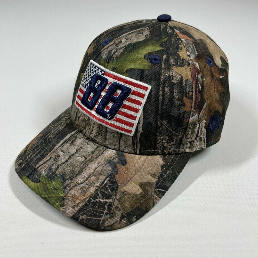 Nascar Alex Bowman 88 Hat New Era 9Forty Camo American Flag Cap Adult Adjustable