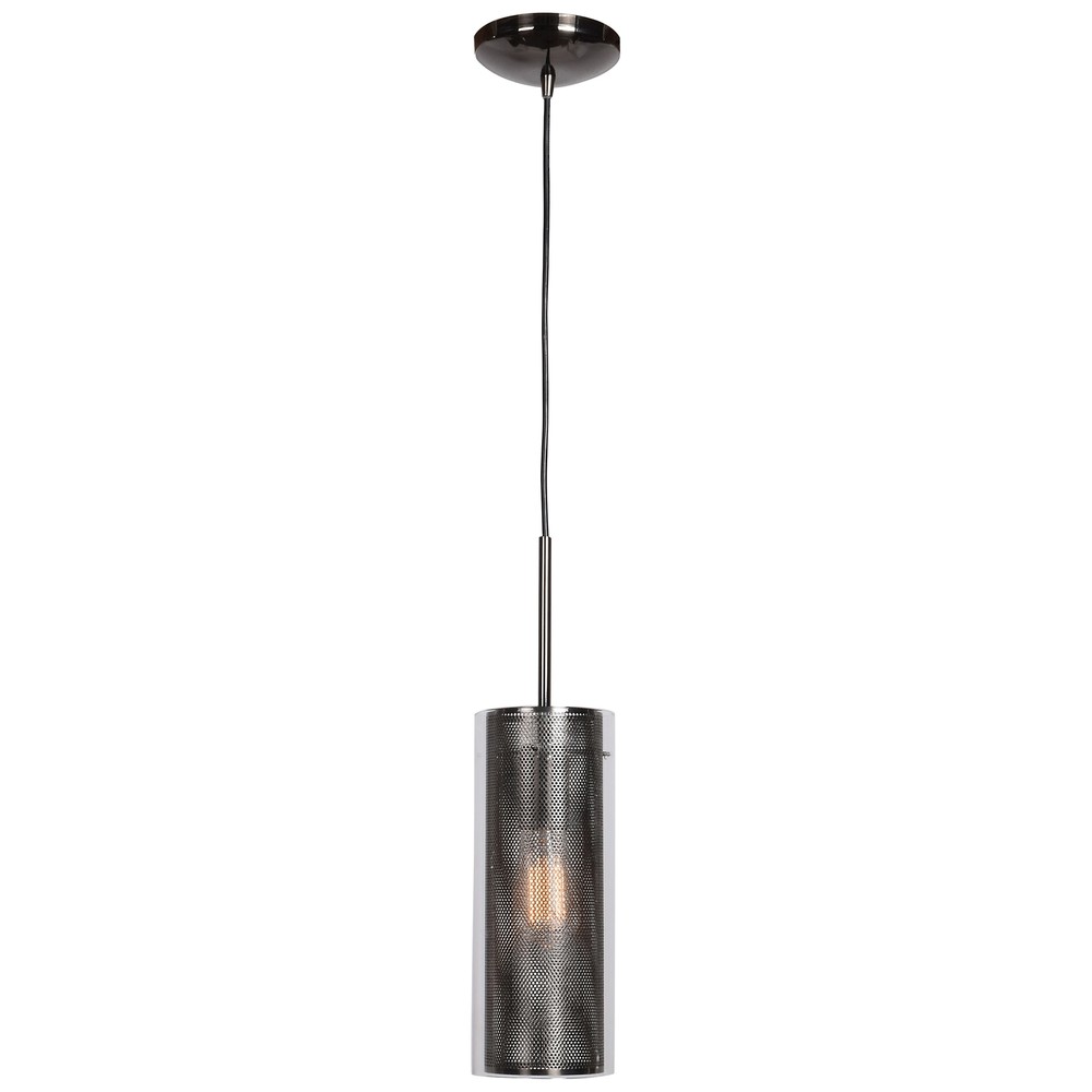 Access Lighting Multis 1-light Black Chrome Encaged Pendant Black