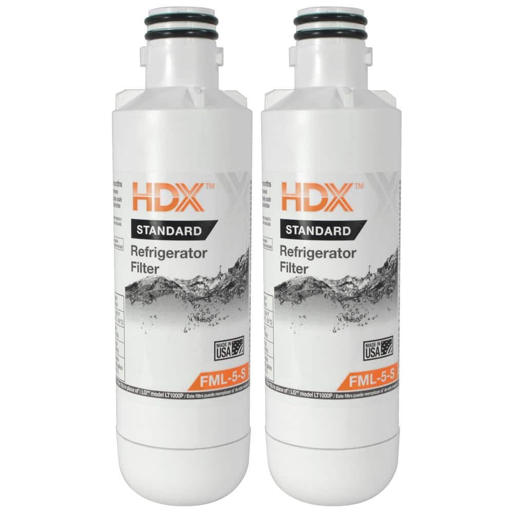 LG LT1000P Refrigerator Water Filter Replacement 2-Pack FML-5-S Standard