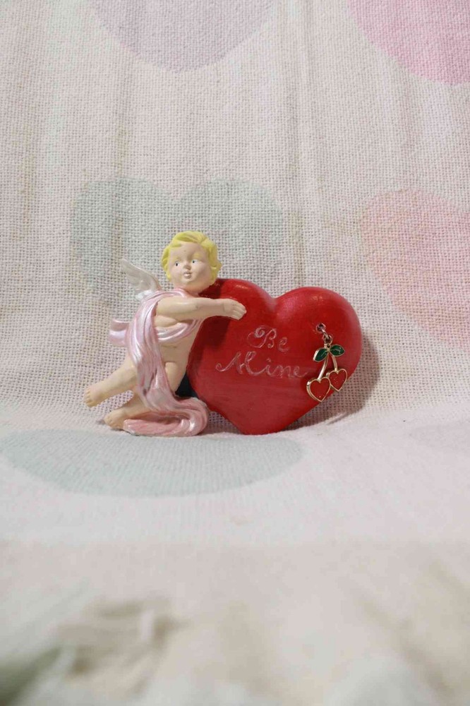 Vintage Kimple Painted Cherub Standing Upright Figurine