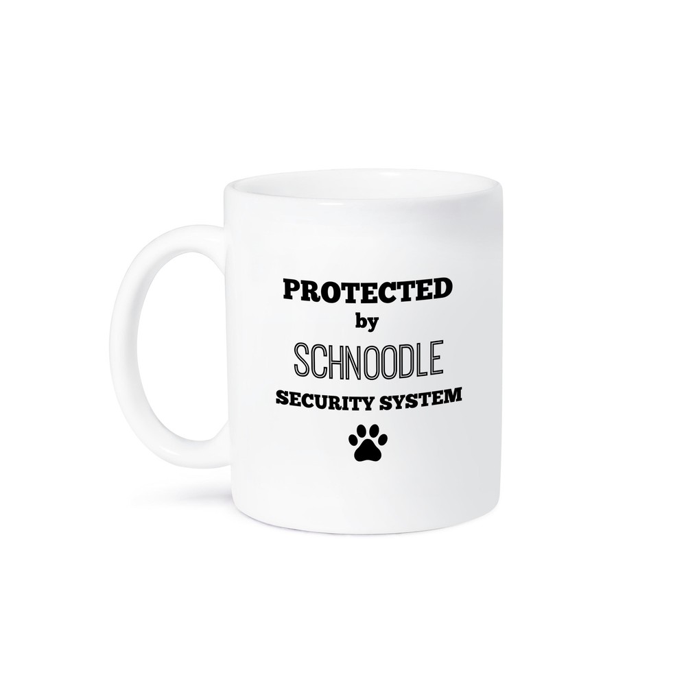 3dRose Schnoodle Security Mug with Fun Design
