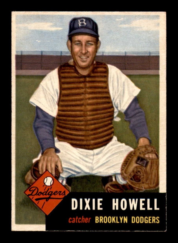 1953 Topps #255 Dixie Howell NM Rare Vintage Baseball Card in Excellent Condition  