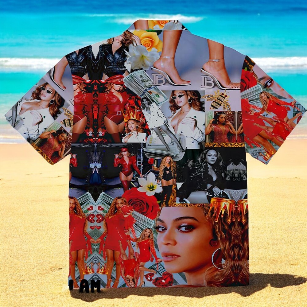 Beyonce Tropical Hawaiian Shirt For Men US Size Summer Style NEW