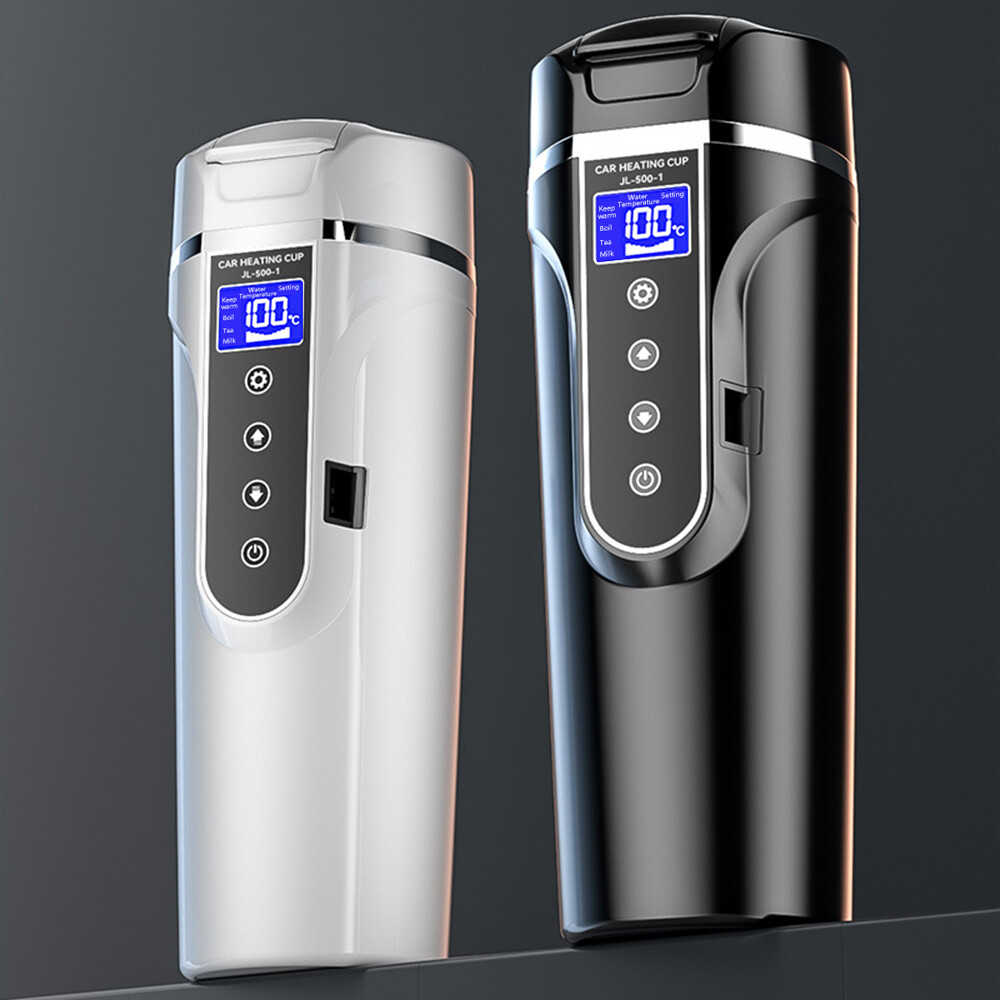 12V 24V Portable Car Heated Cup Stainless Steel Water Warmer Kettle