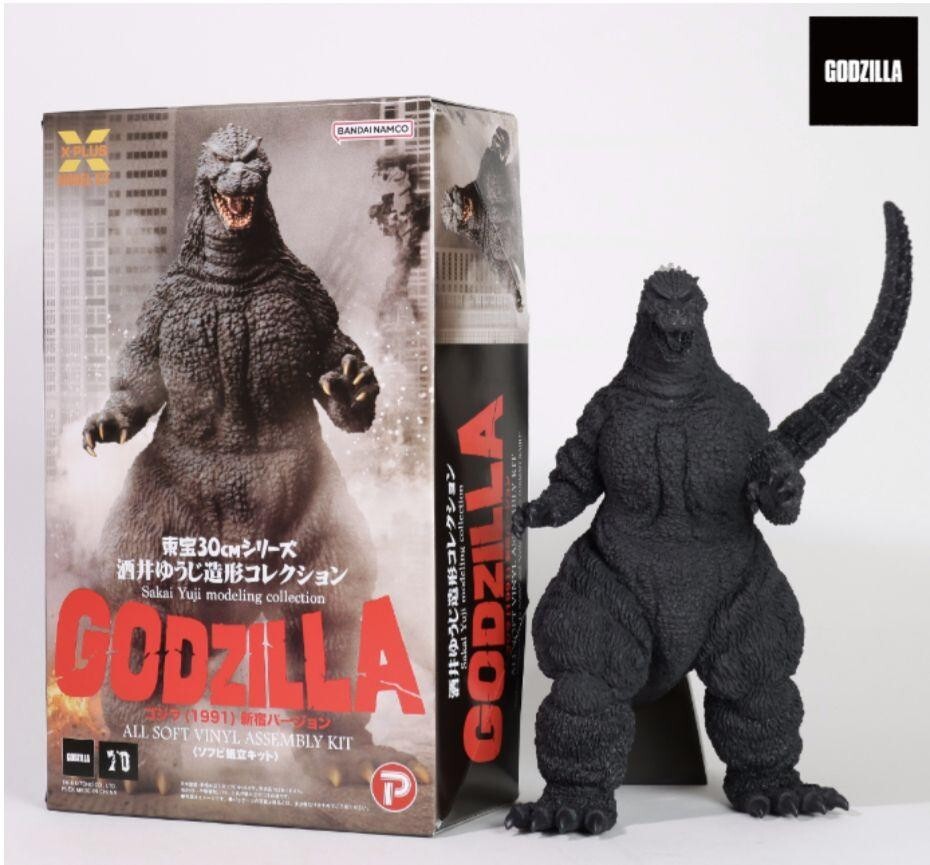 Toho 30cm Sakai Yuji Art Collection Godzilla 1991 Soft Vinyl Kit Japan Import