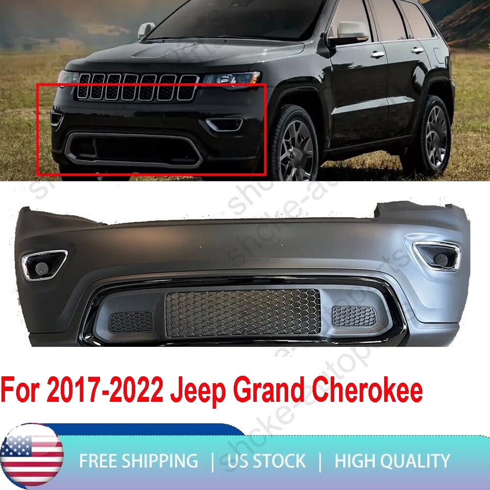 For 2017 2018 2019 2020 2021 2022 Jeep Grand Cherokee Front Bumper Cover