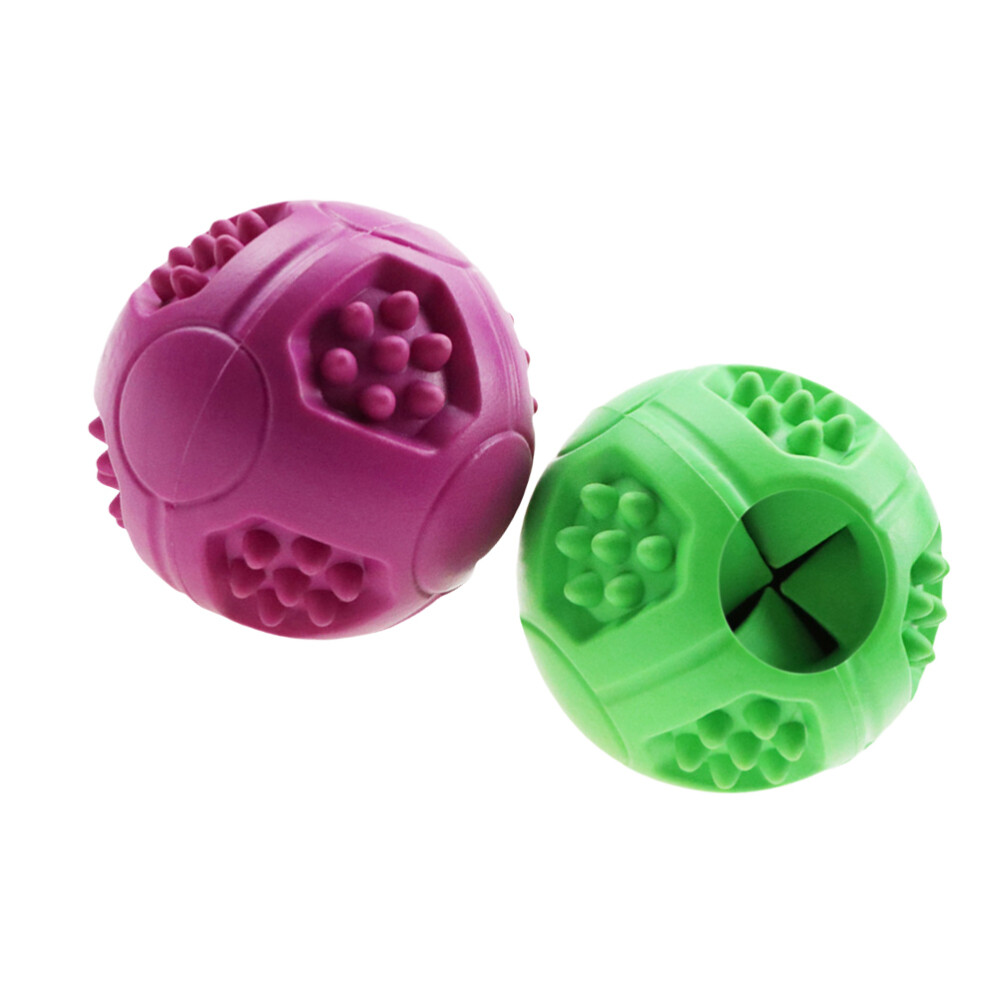 Juguetes interactivos de desarrollo de bolas para perros indestructibles 2 piezas