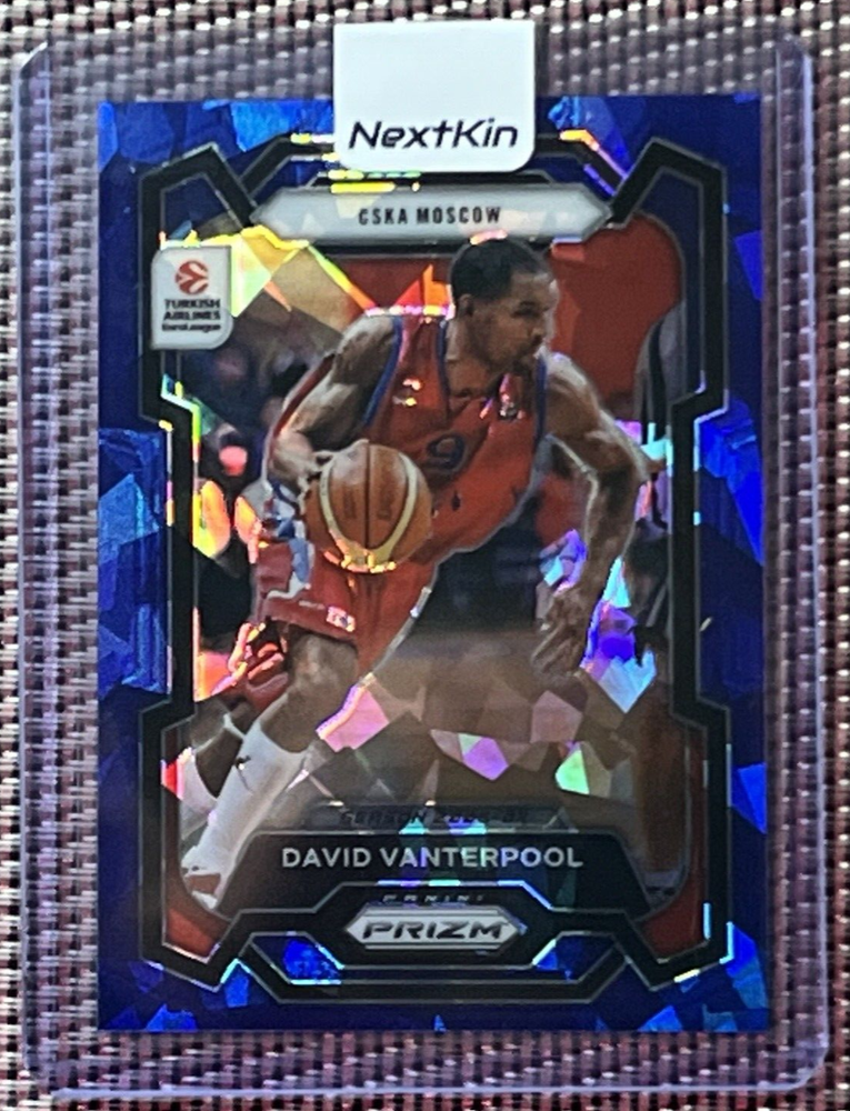 2023-24 Panini Prizm Euroleague Blue Ice David Vanterpool POP /125 #49