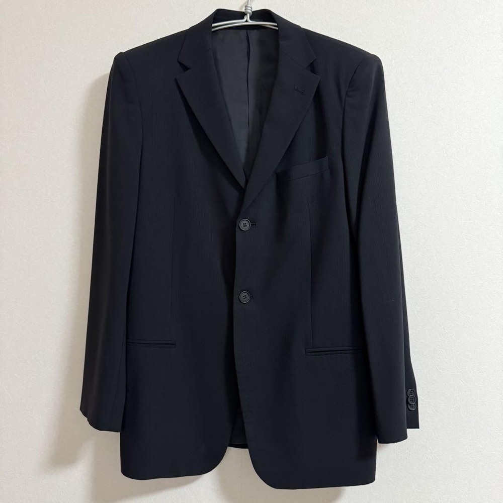 Emporio Armani Black Stripe Men's Suit for Spring Summer