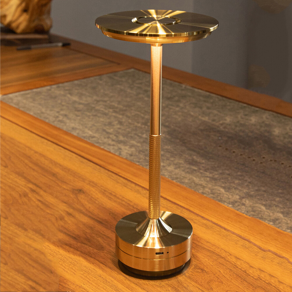 Retro LED Table Lamp USB Rechargeable Lamp Dimmable Bar Night Light Cordless