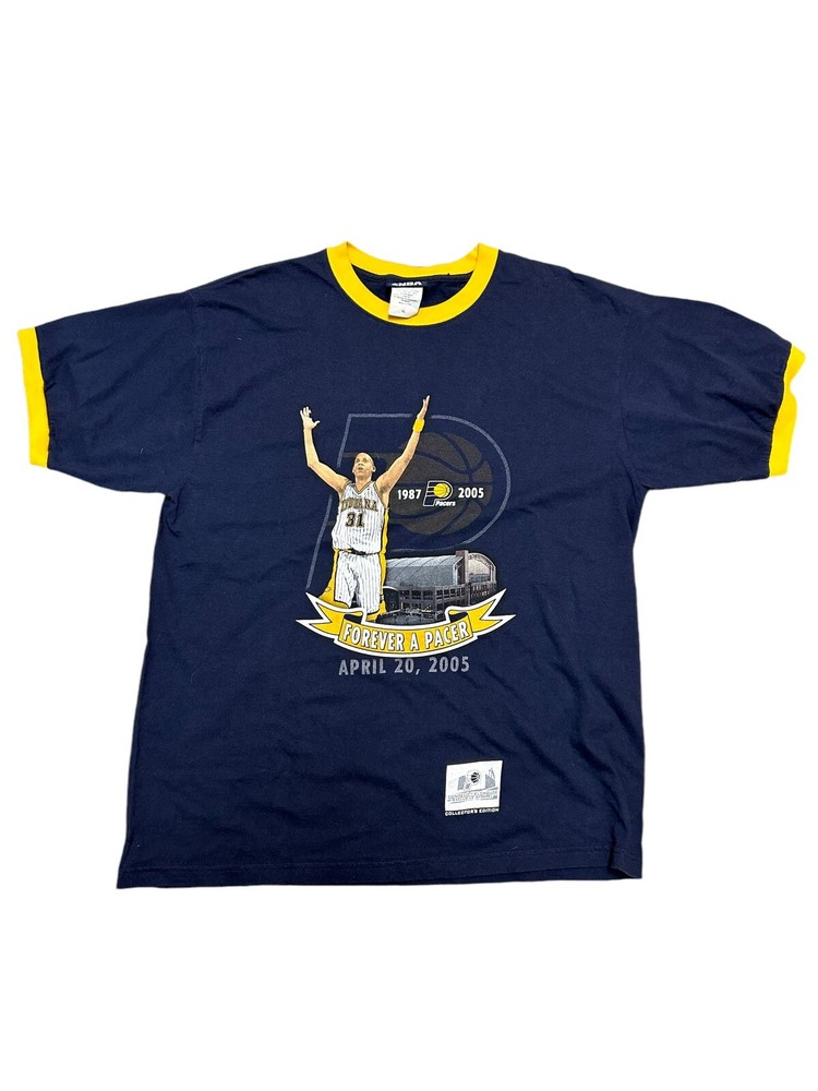 Vintage Indiana Pacers Reggie Miller Collectors Shirt XL 2005