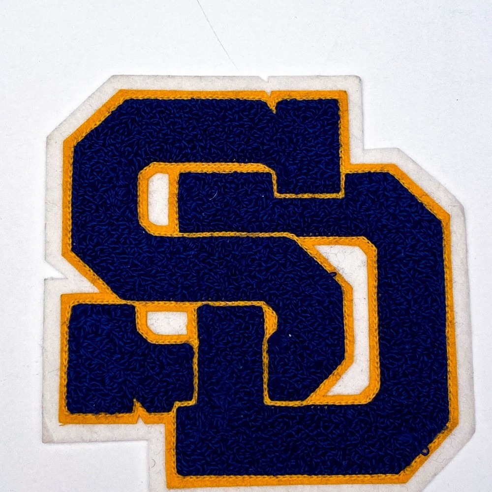 Vintage Sports School Team Varsity Letter SD San Diego Chargers California Patch