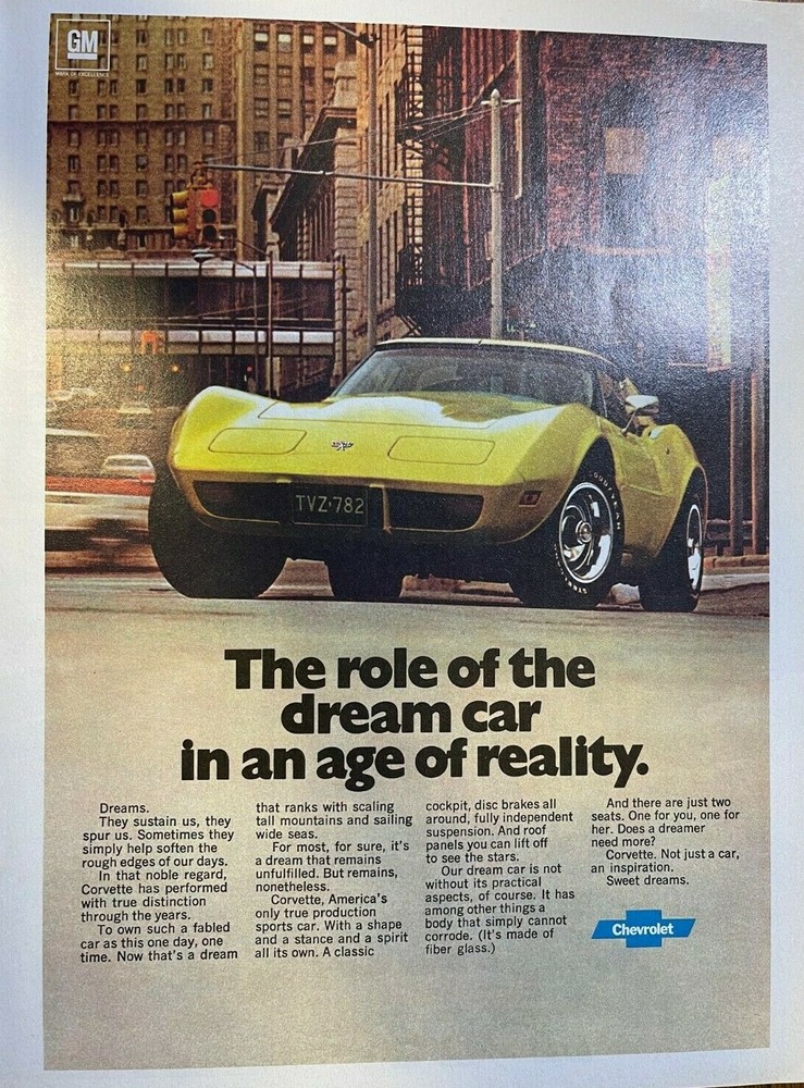 1976 Advertisement Chevrolet Corvette