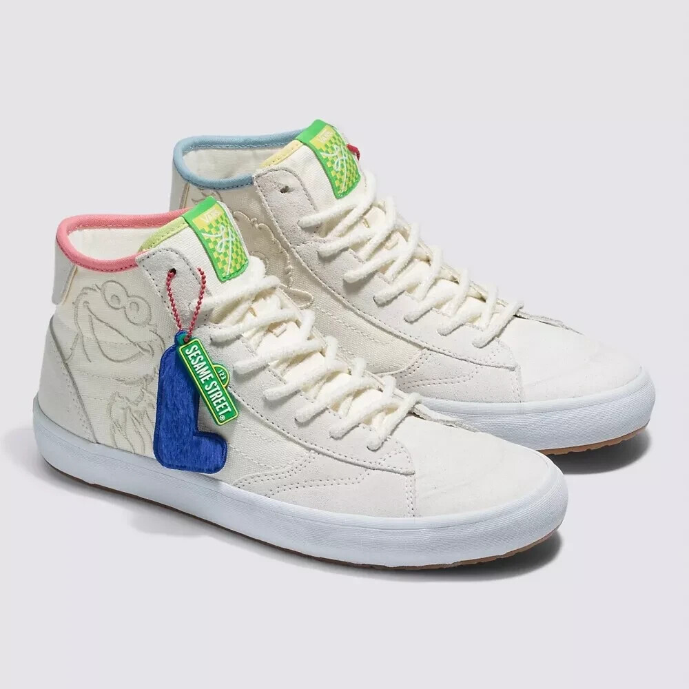 New Vans X Sesame Street The Lizzie White/Multi Sneakers Limited-Edition 2023
