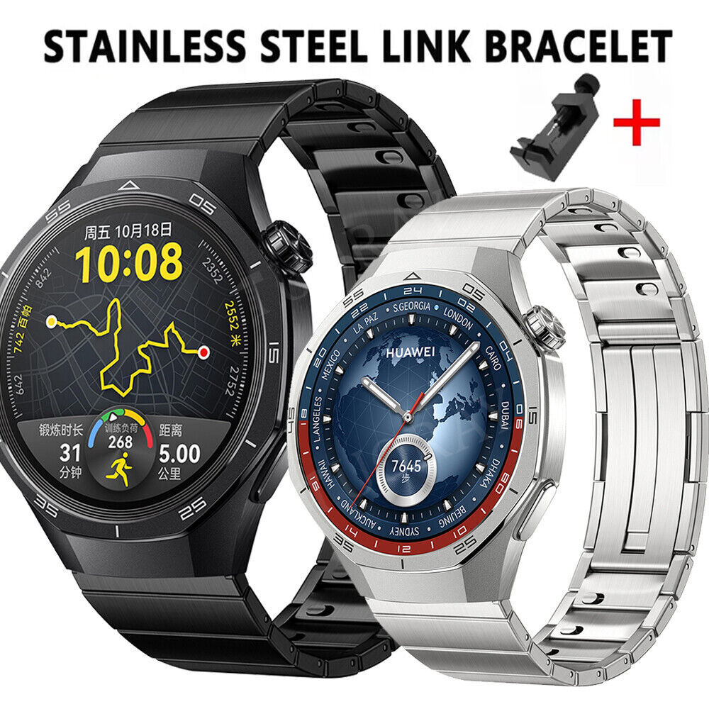 Stainless Steel Metal Band Strap For Huawei Watch 4 3 Pro GT 5 4 3 Pro 2 2E 46mm