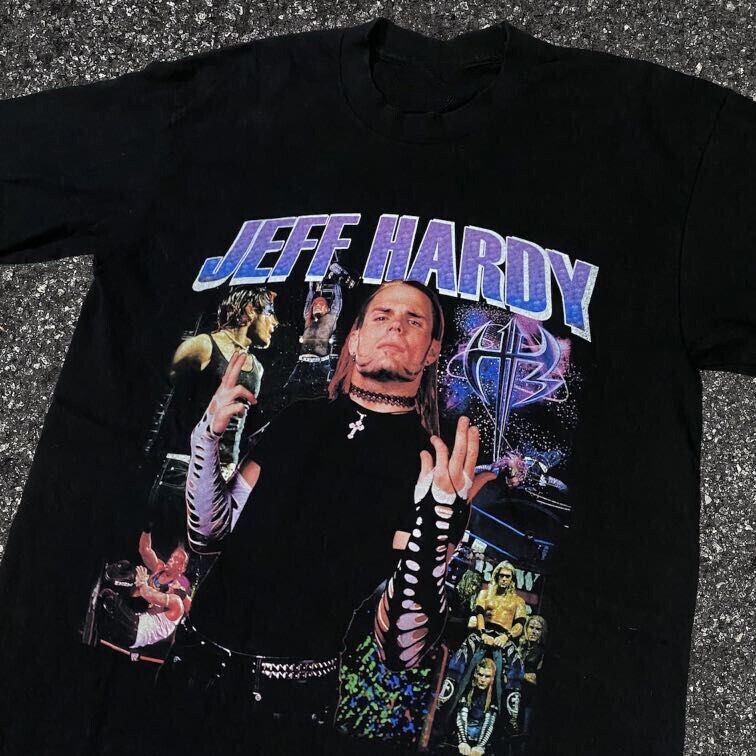Hot Trend Jeff Hardy Black Cotton Size S-4XL T-Shirt Unisex TT385