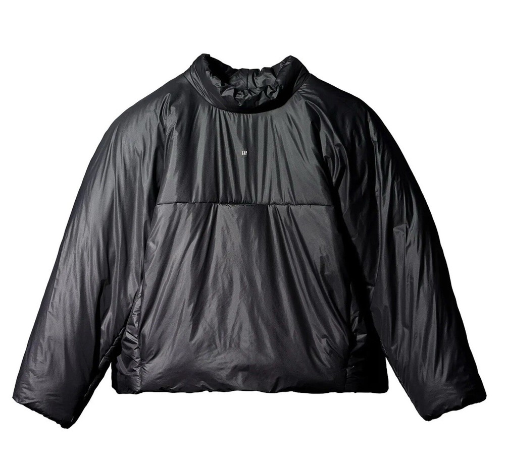 Yeezy Gap Mock Neck Puffer Pullover Mens Medium Size M Black