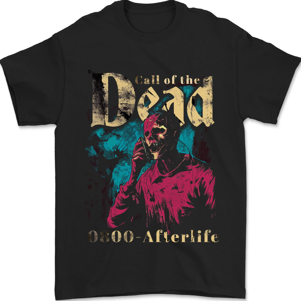 Call of the Dead Zombie Halloween Mens T-Shirt 100% Cotton