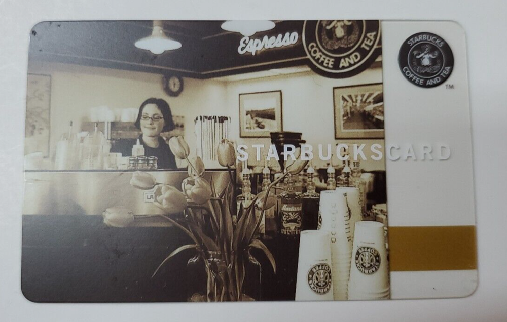 Starbucks 2013 Limited Edition Pike Place Barista Gift Card #6118-image