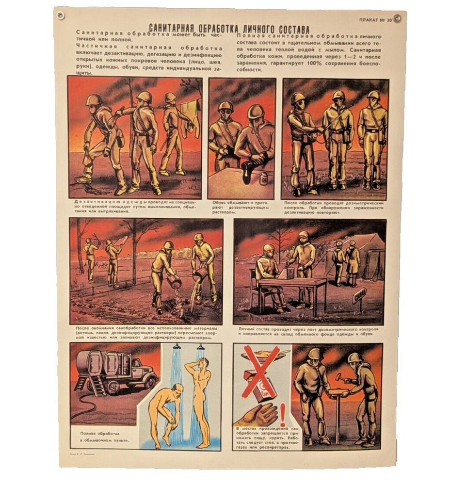Soviet Radiation ☢️ Stalker Poster ☢️ Soviet Chernobyl ☢️ USSR Vintage Nuclear