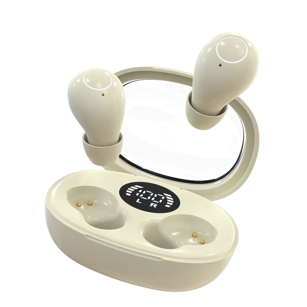 Trendy Mini Wireless Bluetooth 5.4 Headphones for Sleep Sports Invisible Ear Design