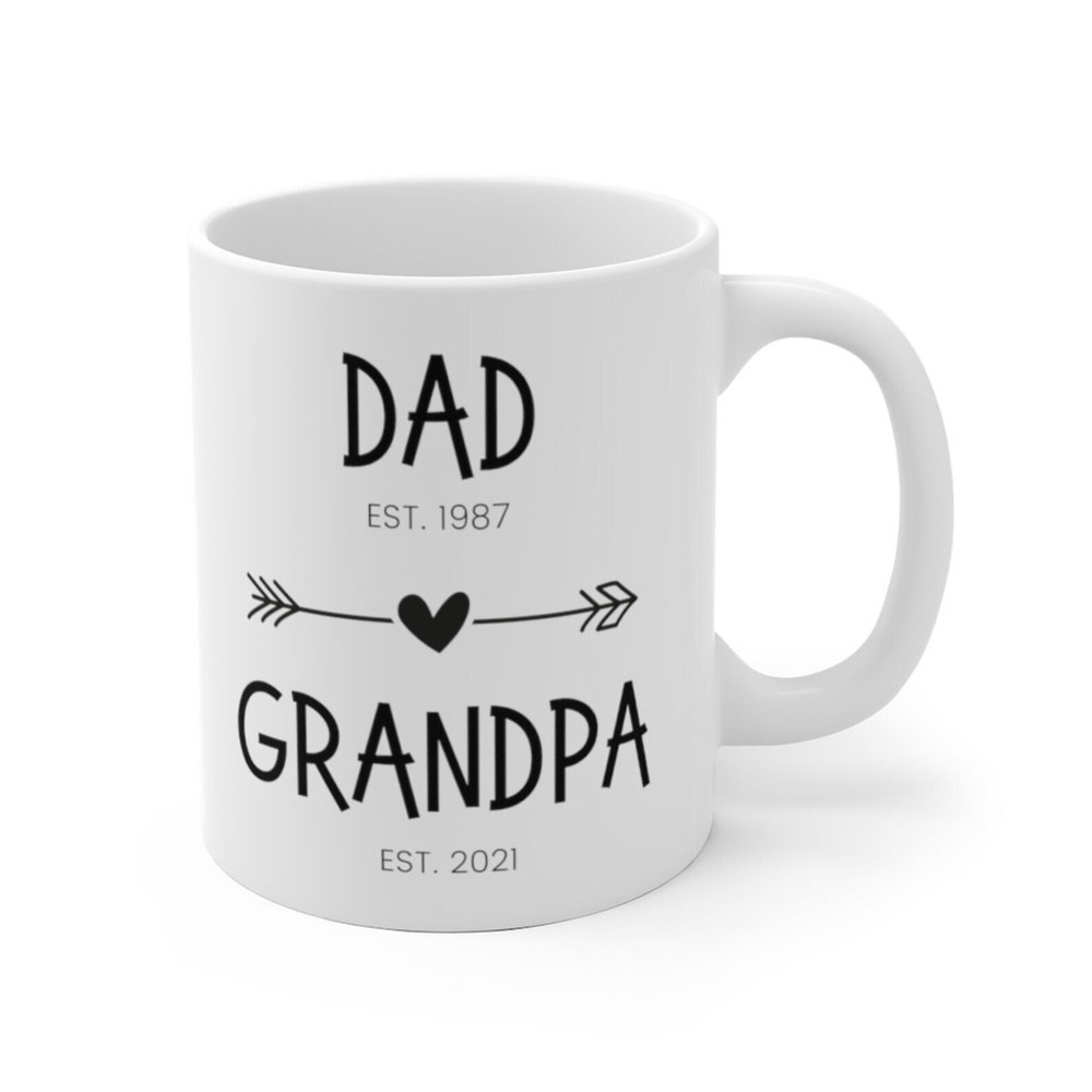 Dad To Grandpa Mug Pregnancy Announcement Pregnancy Reveal Promoted To Grandpa