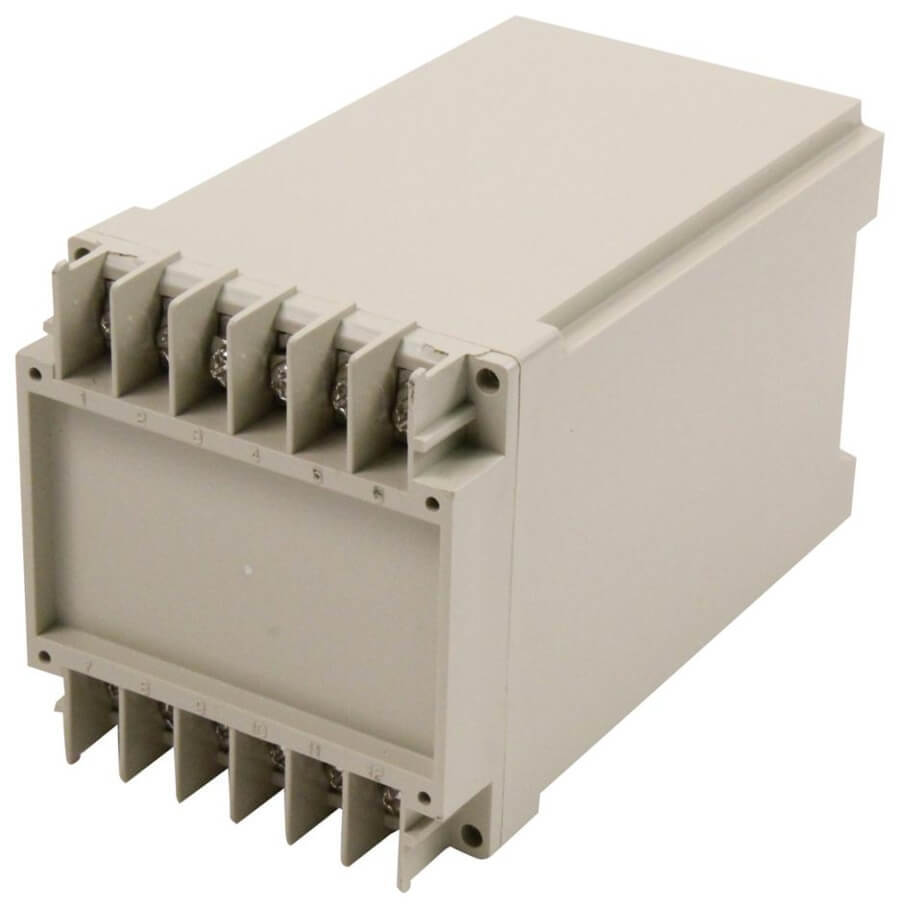 BUD DB-4701 Plastic Enclosure, DIN Rail Mount Box, 12 Contacts