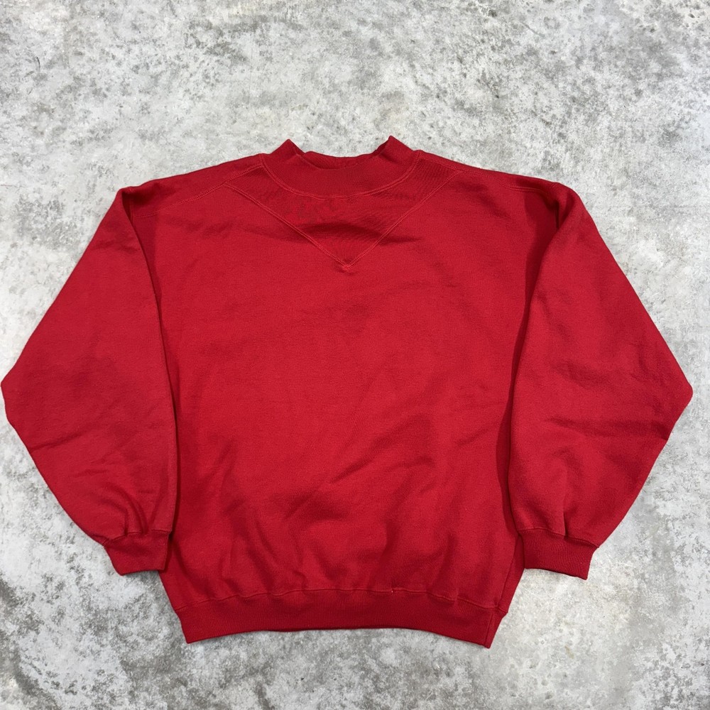 GAP Sweatshirt Mens Medium Red Crewneck Pullover Classic Vintage 90s preppy