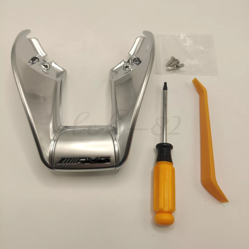 For Mercedes Benz W117 W213 W218 W205 AMG Style Steering Wheel Low Cover Trim