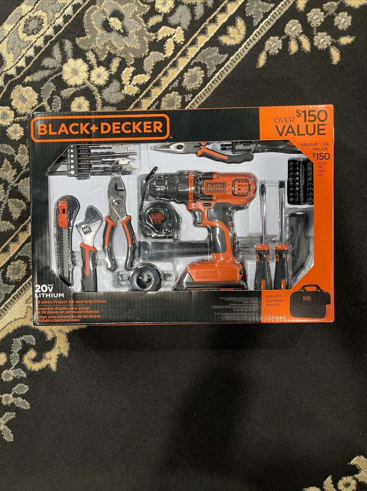 FLASH SALE!! - BLACK+DECKER Drill & Home Tool Kit, 68 Piece-image