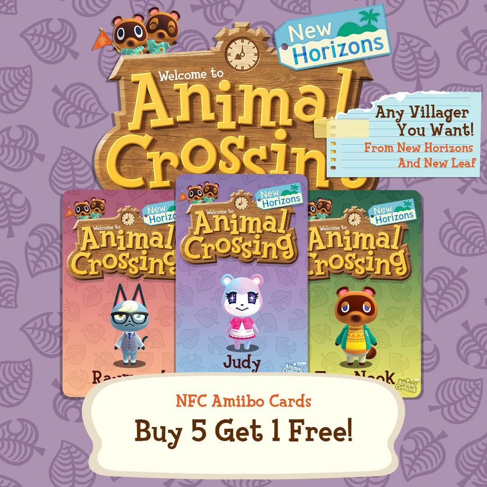 Animal Crossing NFC Amiibo Cards - Buy 5 Get 1 Free