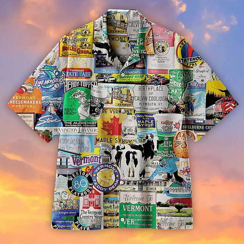 Explore Vermont with a 3D All Over Print Hawaiian Shirt