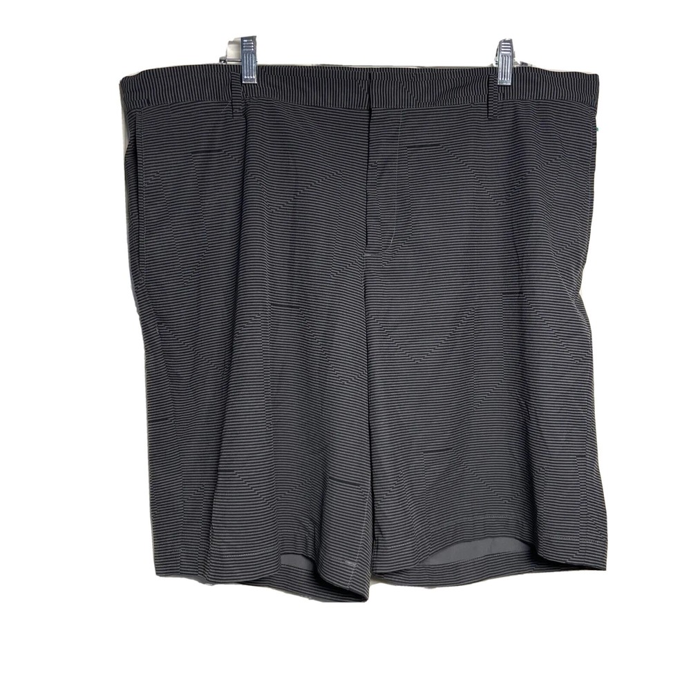 Nike Golf Tour Performance Dri-Fit Black Striped Shorts Front Mens Size 40