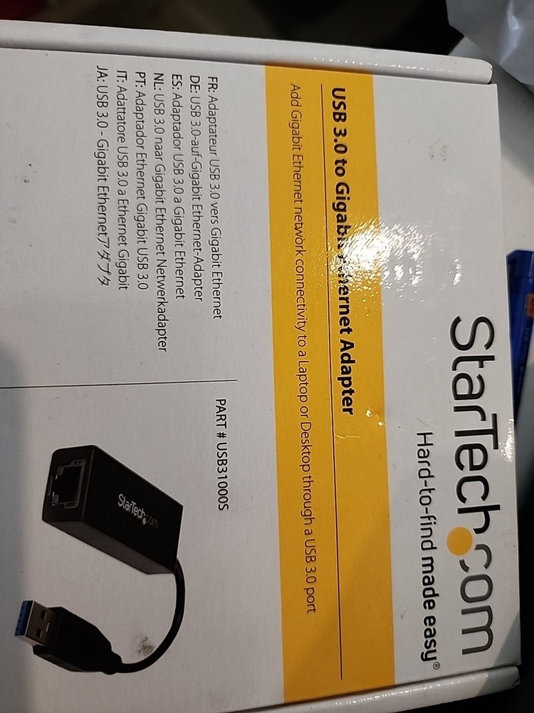 StarTech USB 3.0 to Gigabit Ethernet NIC Network Adapter - 10 100 1000...