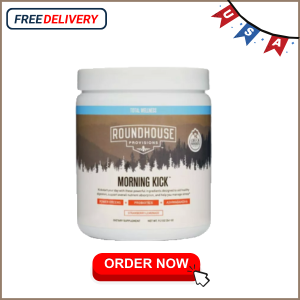 Roundhouse Provisions MORNINGKICK digestion StrawberryLemonade9.1oz-Limited Time-image