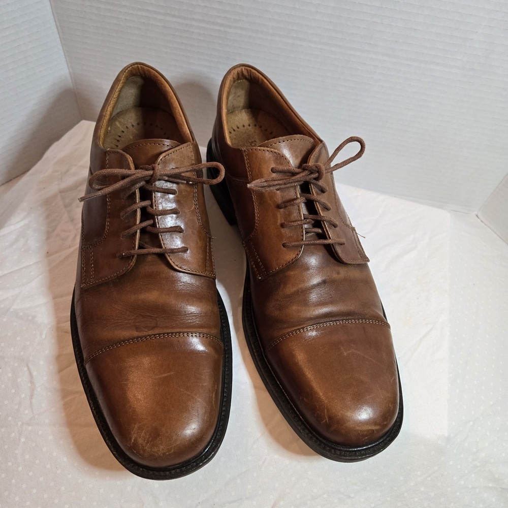 Johnston & Murphy Passport Brown Oxfords Shoes 20-1500 Mens 11 M Made in Italy