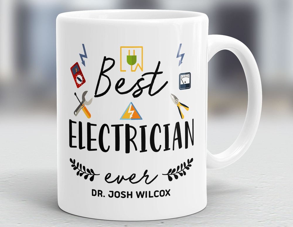 Personalized Electrician Mug Electrician Gift Gift Ideas For Electricians
