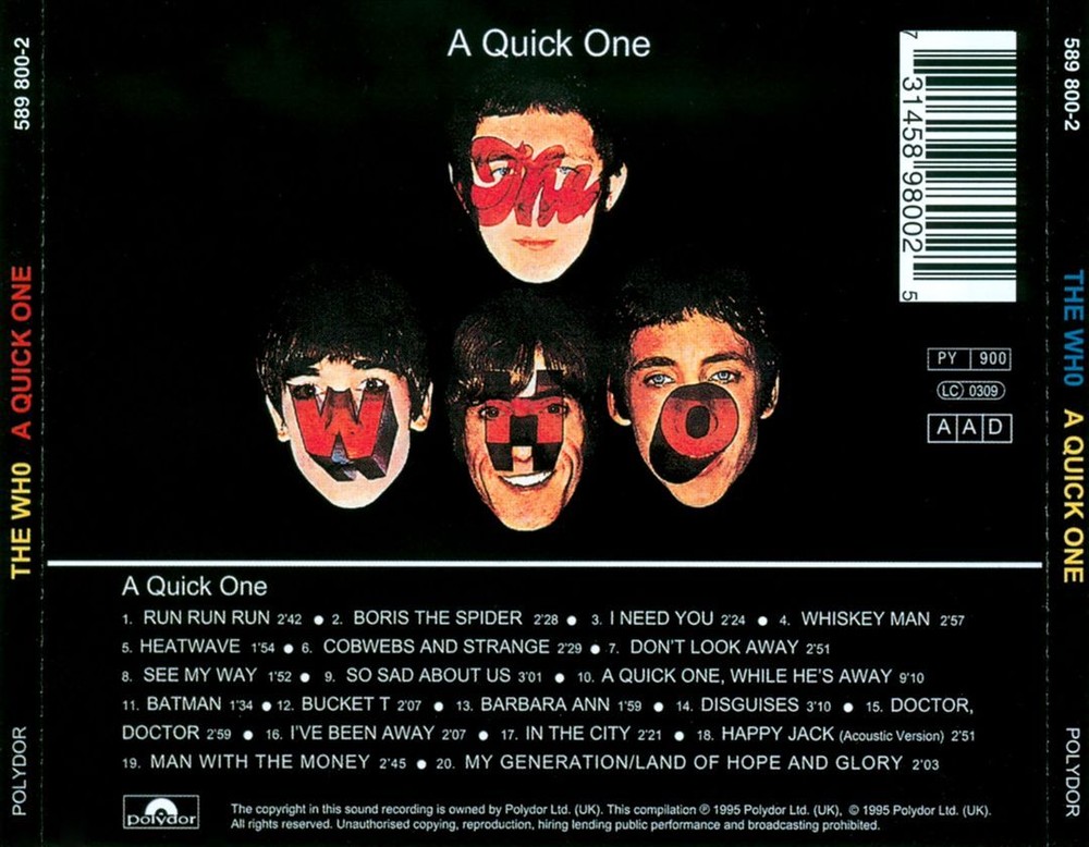 THE WHO QUICK ONE NEW CD