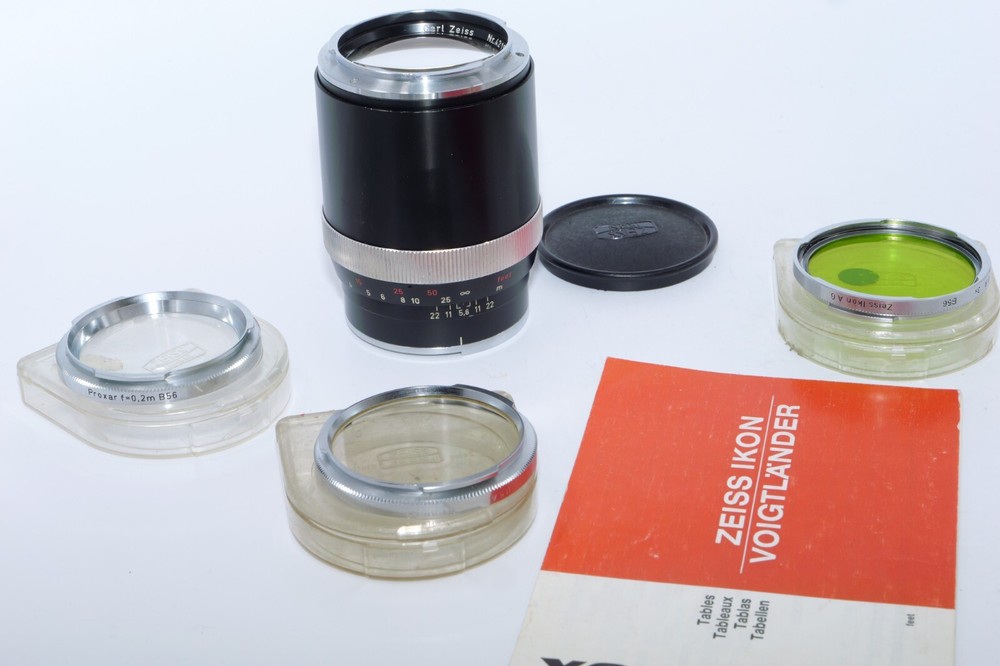 Zeiss Olympia Sonnar 135mm f2.8 Telephoto Lens with 3 Filters and Cap