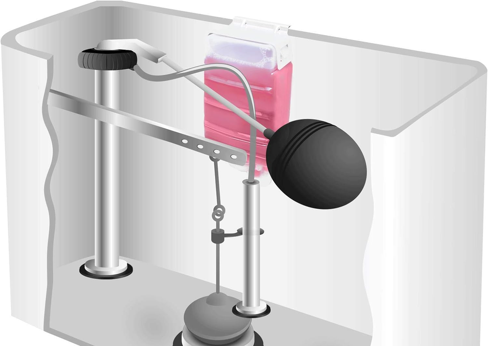 Easy Mount Bowl Refresher Concentrate Dispenser for Liquid Detergent