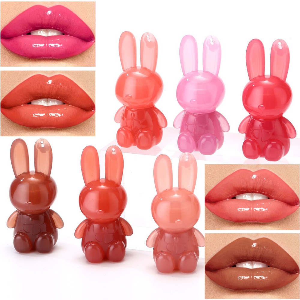 1* Rabbit Lip Gloss Plumping Moisturizing Lipstick in 6 Shades