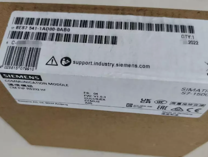 New Siemens 6ES7541-1AD00-0AB0 Communication Module Sealed in Box