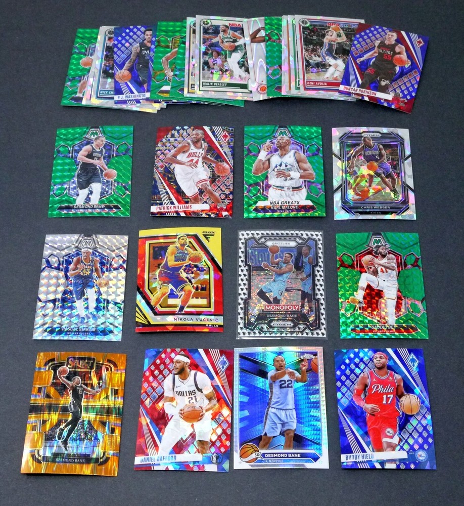 Lot of 29 Various Modern NBA Parallel Basketball Cards Big Names