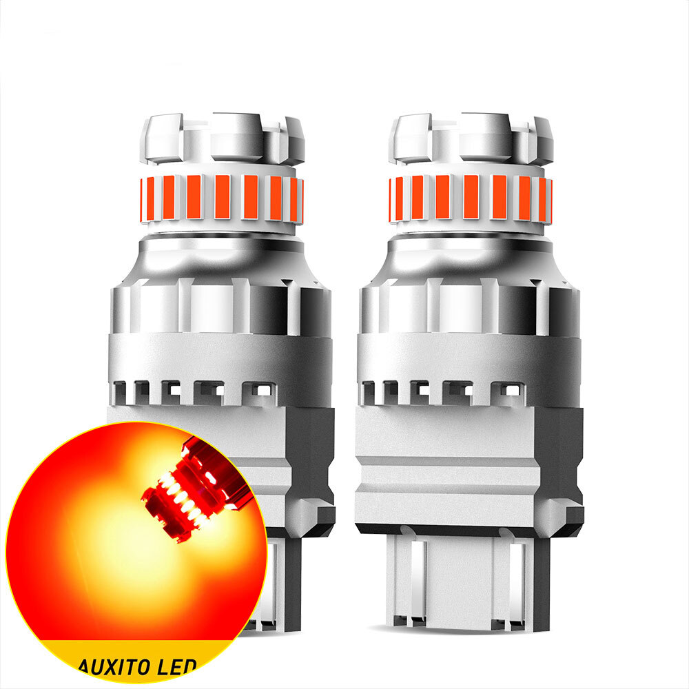 AUXITO 3157 3357 3057 4057 4157 LED Brake Stop Tail Light Bulb in Pure Red